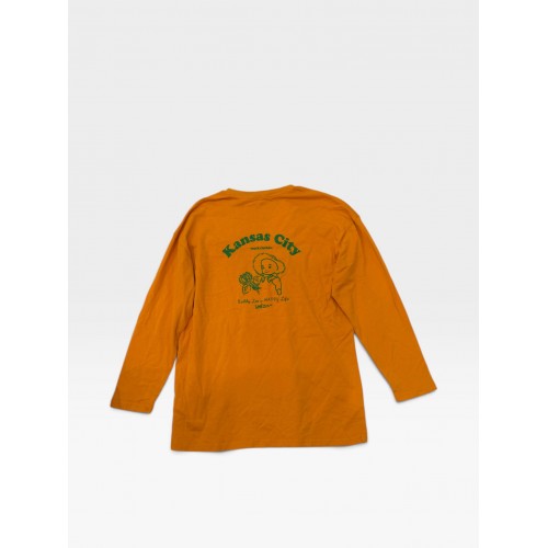 Lee Long Sleeve Logo T-Shirt Orange